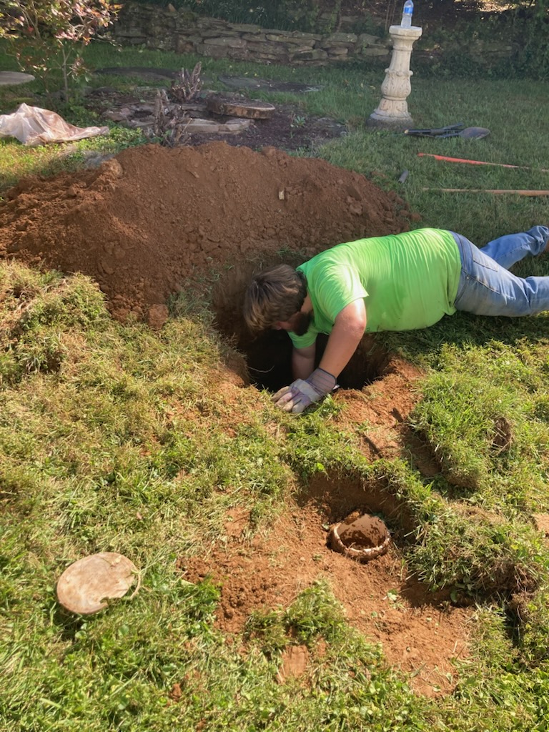 Septic system repair